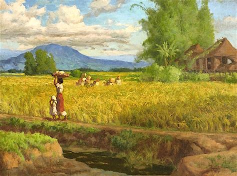 MOUNT PINATUBO PAINTED BY FERNANDO AMORSOLO.